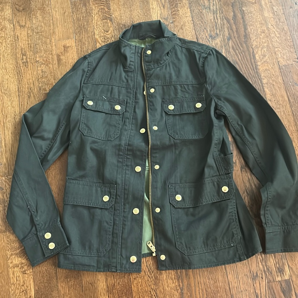 Jcrew factory utility jacket in green